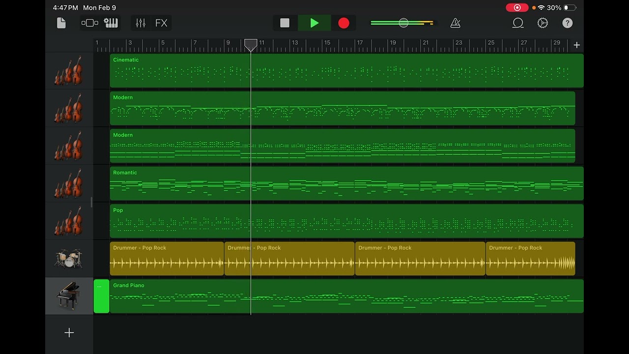 Garage band song ahh help