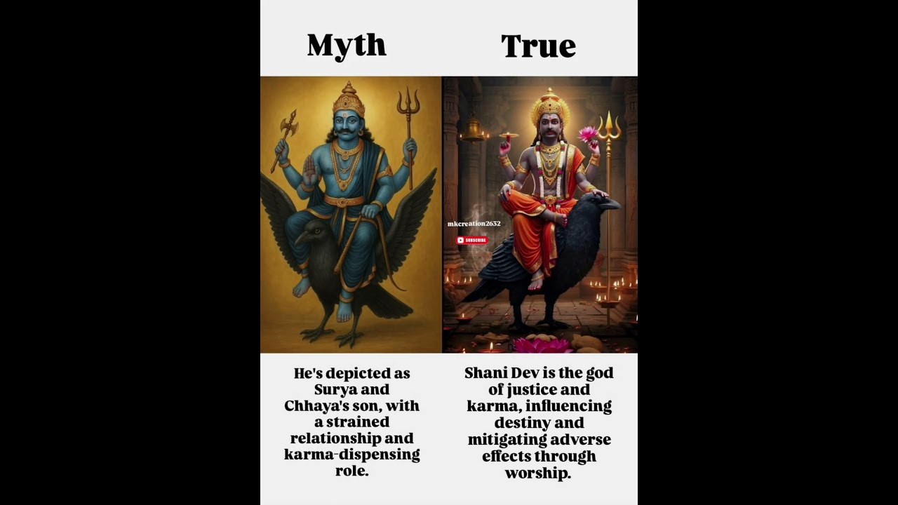 Shani Dev: Myth vs Reality ✨|#ShaniDev#MythVsReality#HinduMythology#JusticeAndKarma
