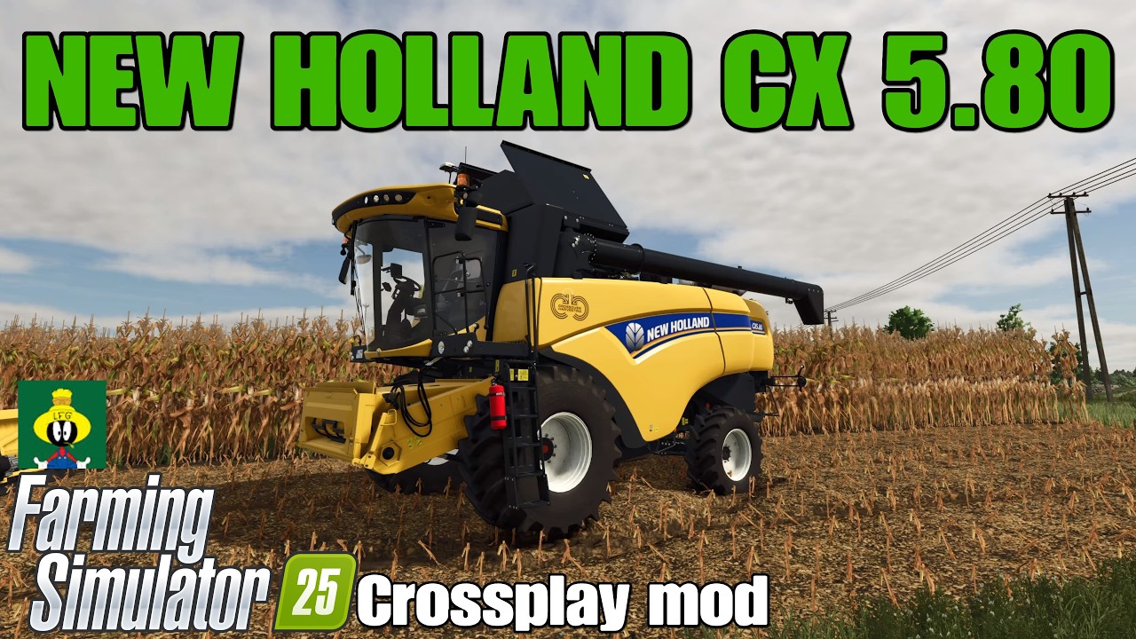 NEW HOLLAND CX 5.80 / FS25 crossplay mod