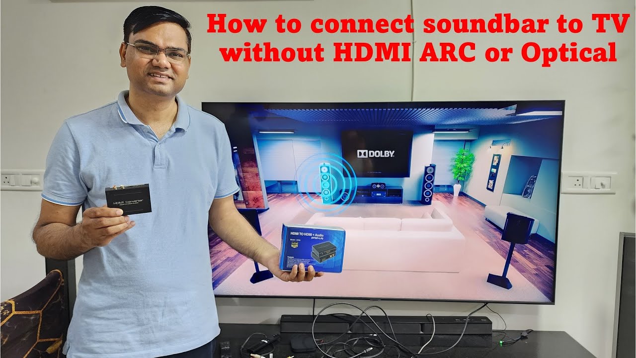 (Hindi) How to connect soundbar to TV without HDMI ARC or optical Part-2
