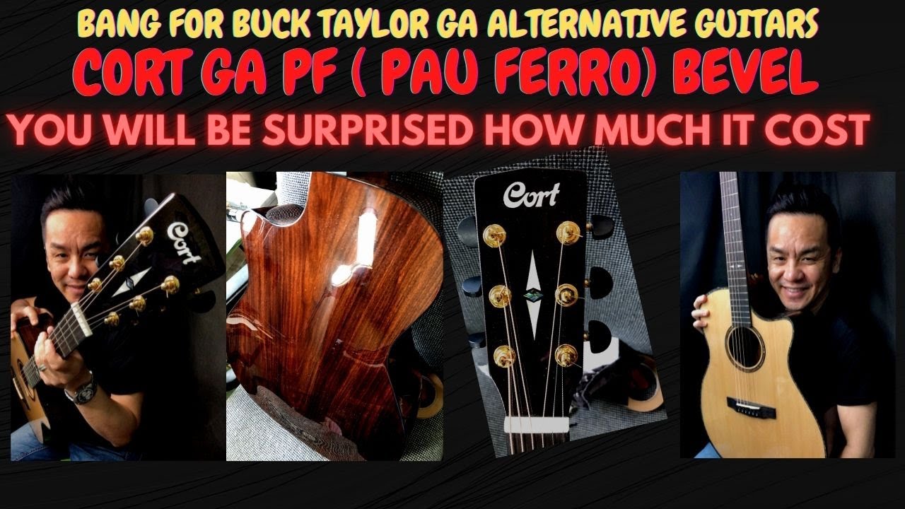 CORT GA PF BEVEL PAU FERRO/ SITKA SPRUCE GUITAR REVIEW IN SINGAPORE