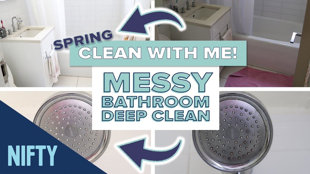 CLEAN WITH ME: Bathroom Spring Cleaning
