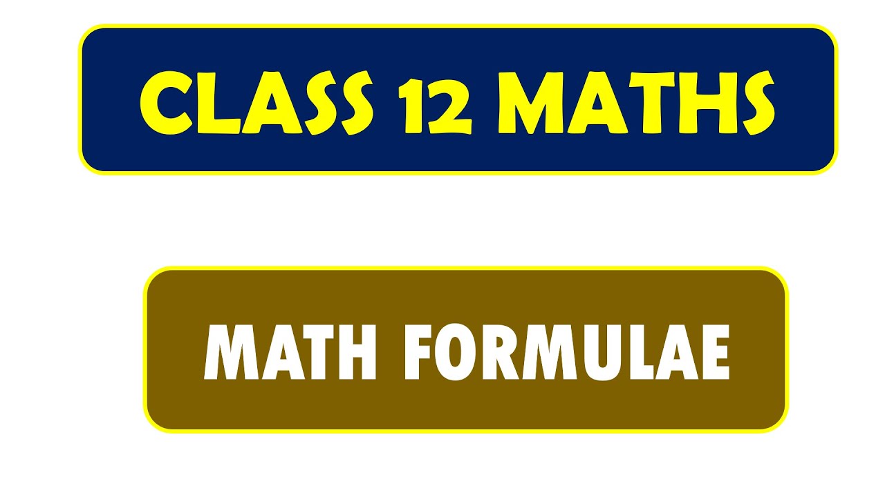 CLASS 12 MATHS | अभी नहीं तो कभी नहीं | ALL FORMULAE IN ONE LECTURE  | L-4