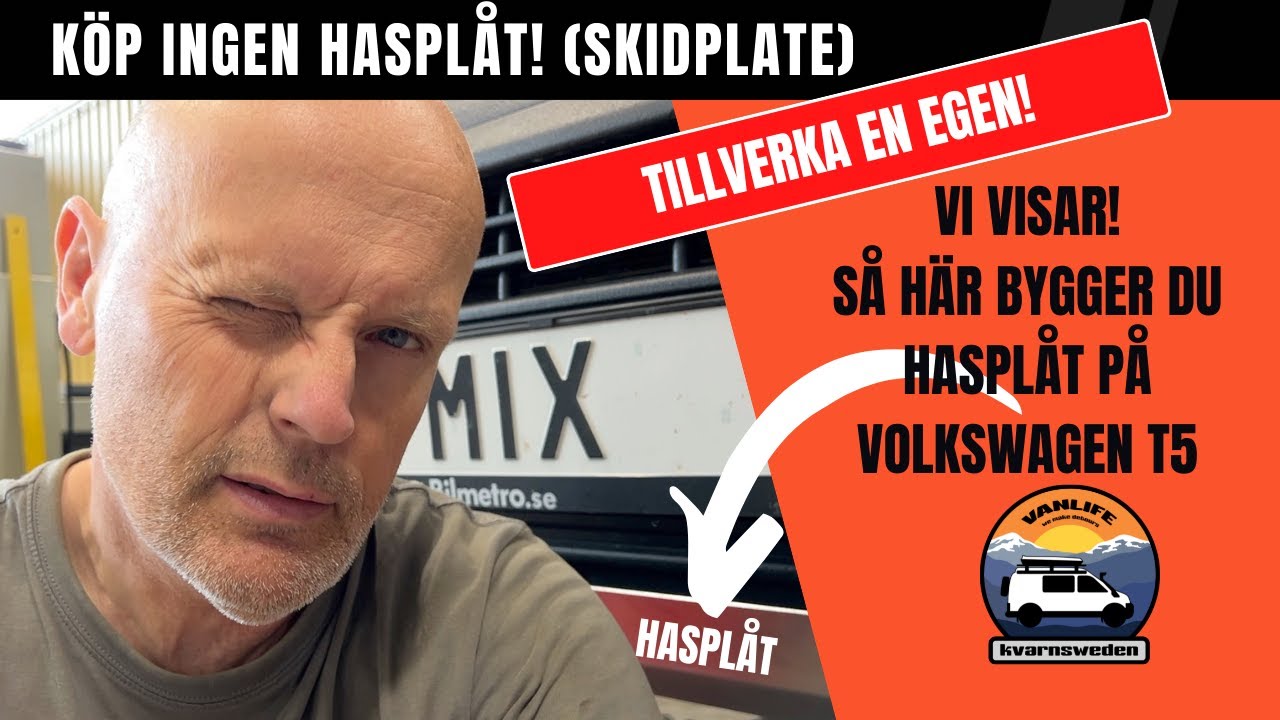 Gör så här! vi bygger #hasplåt på vår #T5 bra för #offroad #vanlife