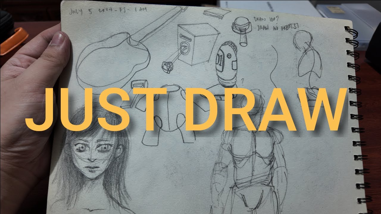 JUST DRAW! My Real (Messy) Sketchbook Tour