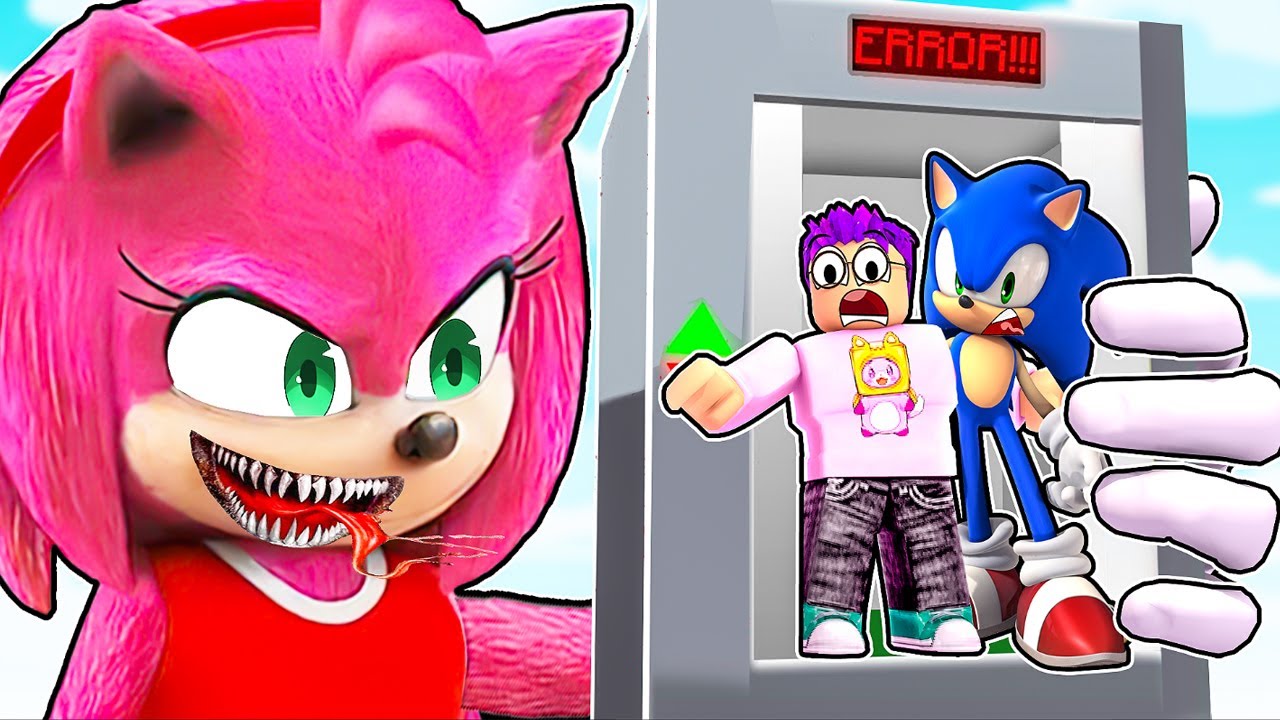 ESCAPING EVIL SONIC.EXE In ROBLOX SONIC ELEVATOR!? (NEW SECRET LEVELS!)