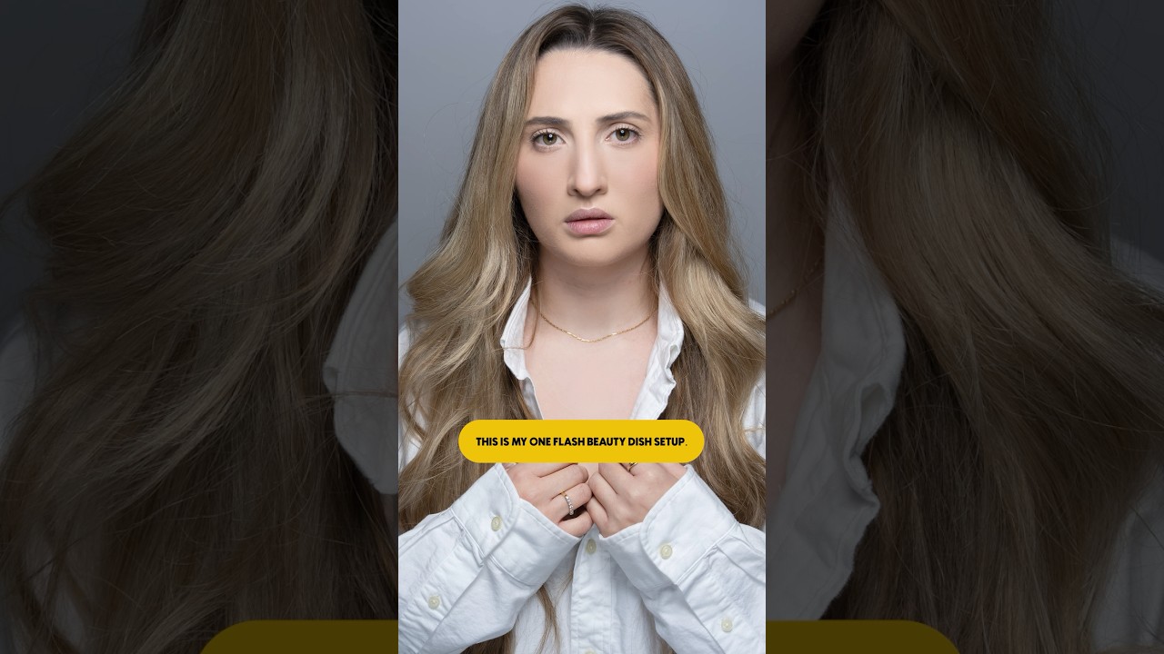 Фотосессия с использованием одной вспышки и софтбокса