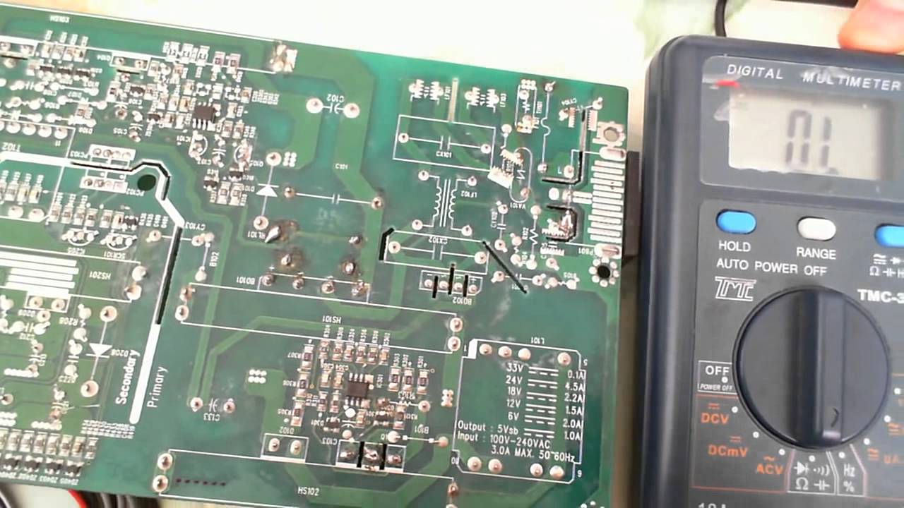 Curso de electr&oacute;nica prueba componentes circuito impreso