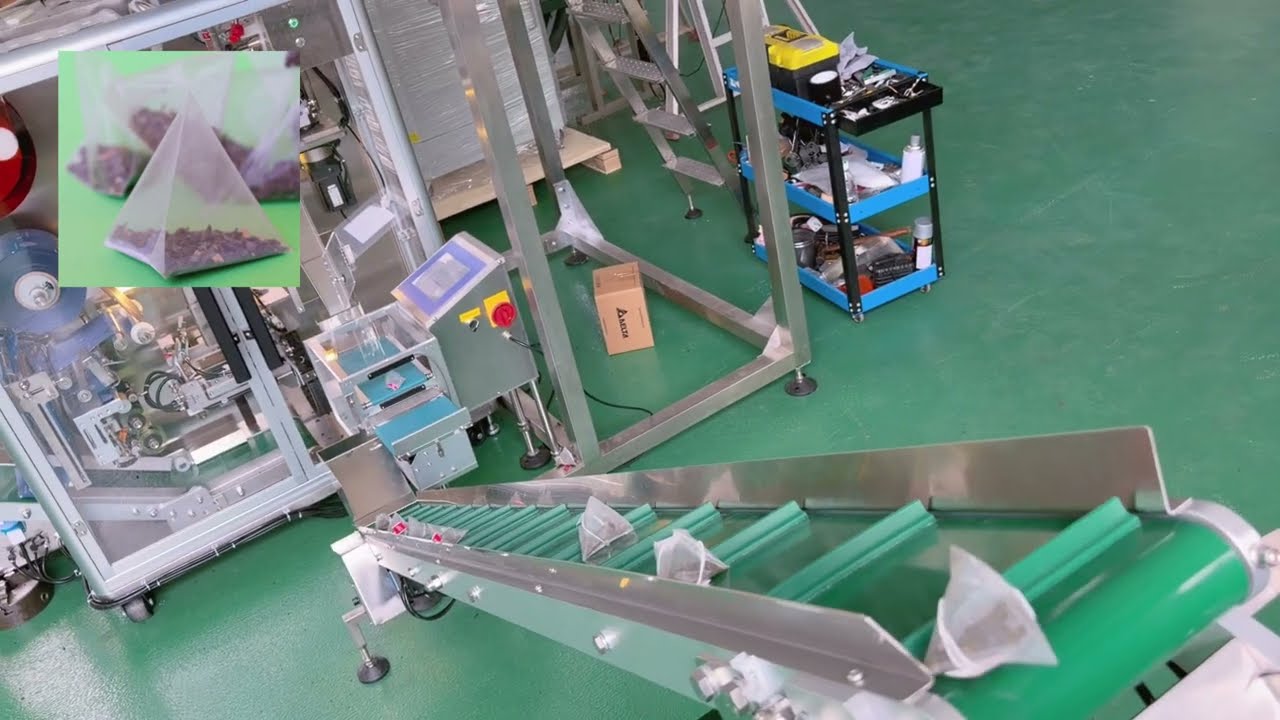 American Black Tea Pyramid Tea Bag Packaging Machine, Automatic Tea Bag Canning Packaging Machine