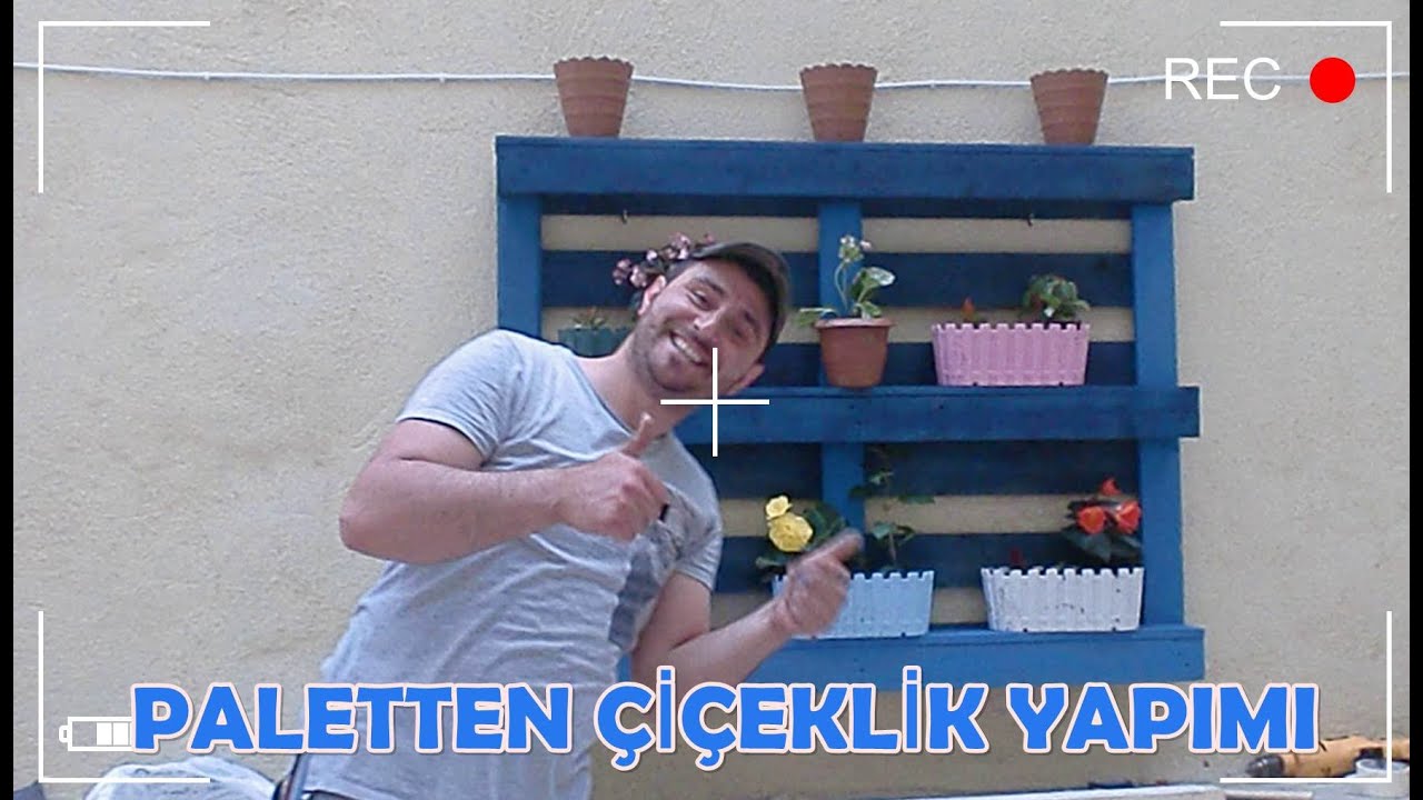 PALETTEN RENKLİ ÇİÇEKLİK YAPTIM