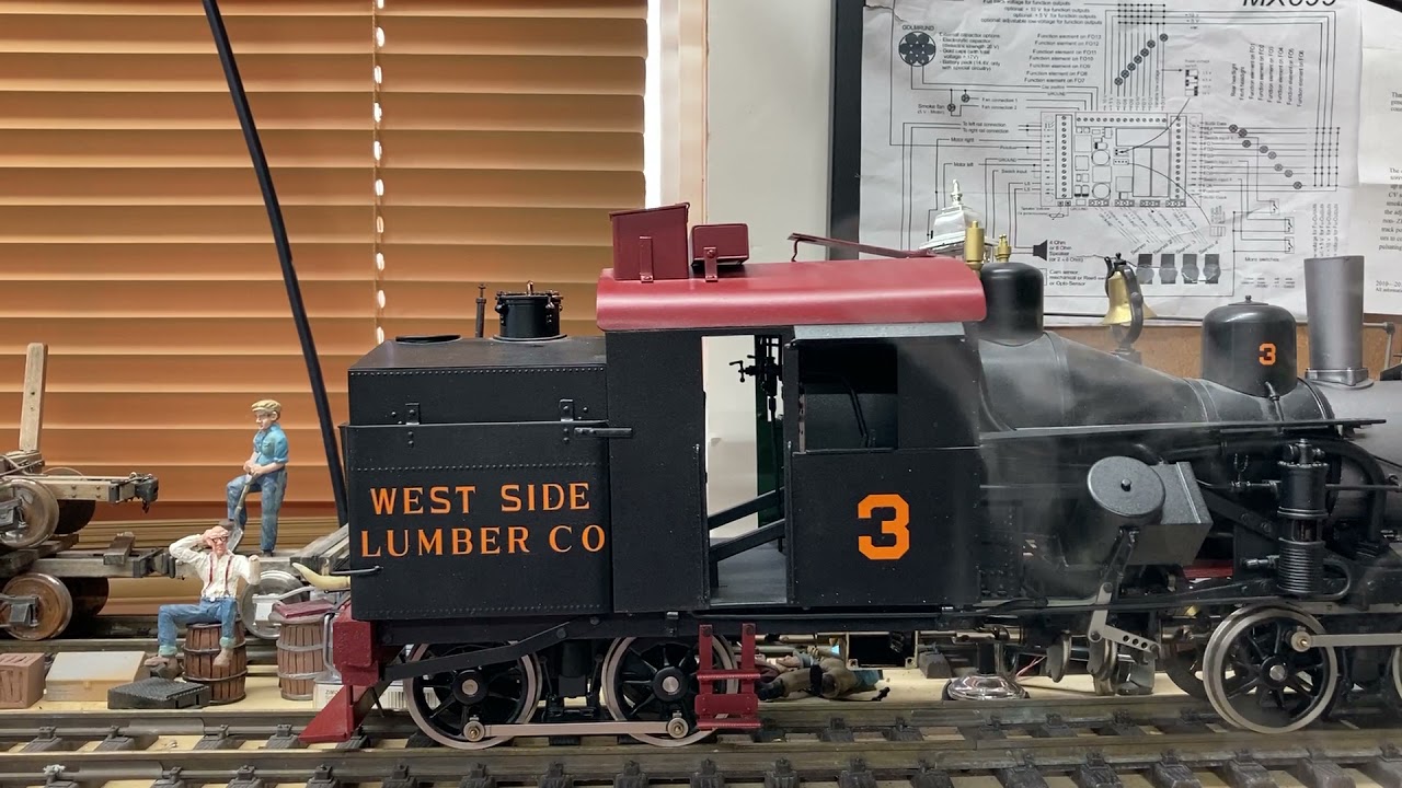 Accucraft Heisler, rebuilt and upgraded to DCC