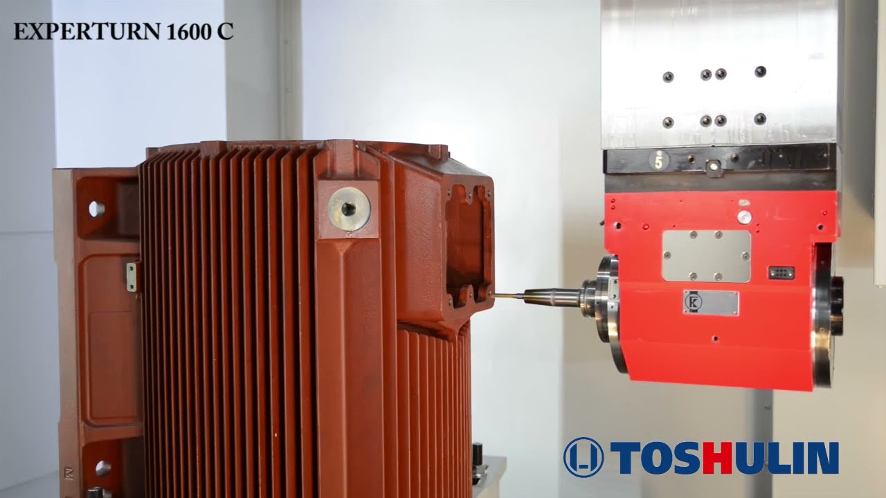 Electric Motor Housing Machining - Toshulin Vertical Turning Center