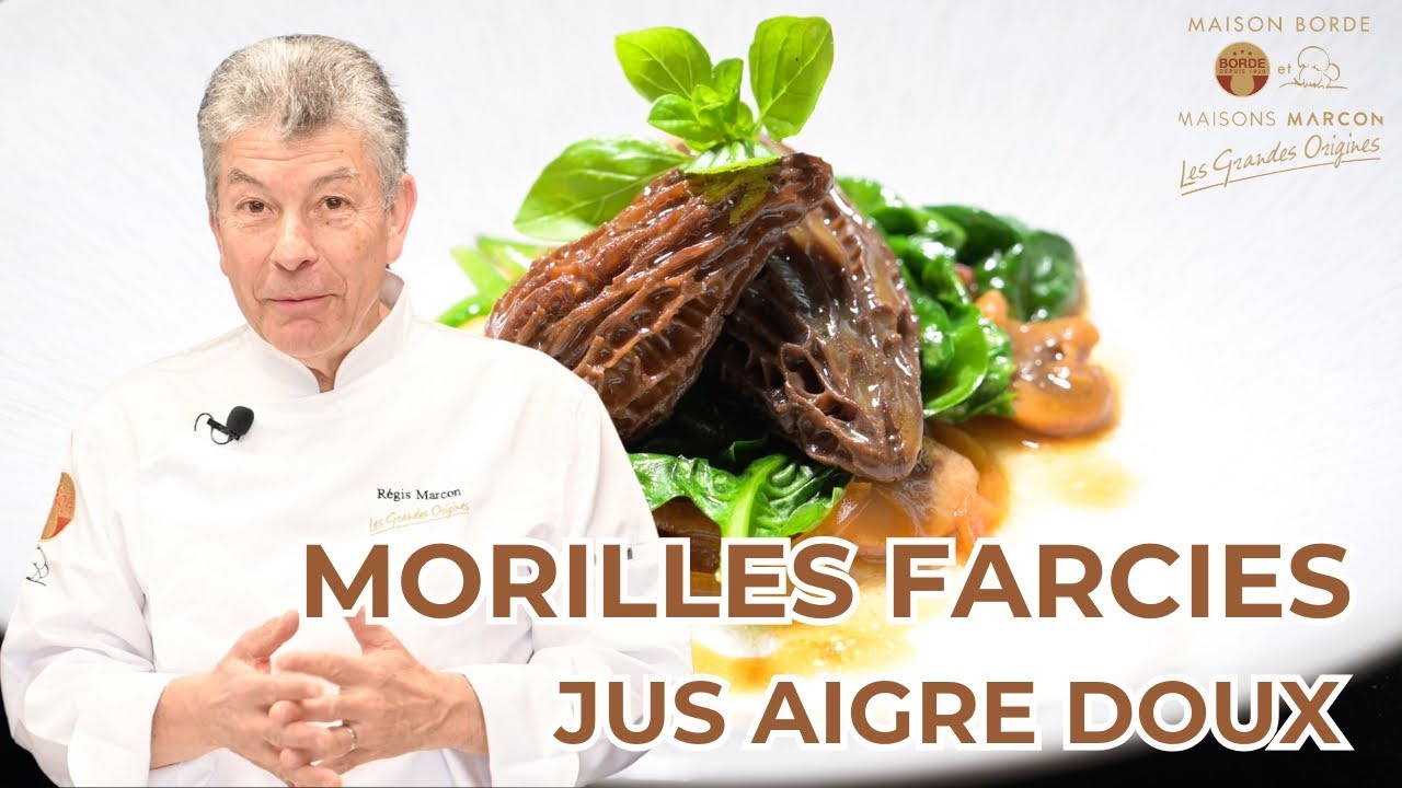 Maisons Marcon x Maison Borde : Les morilles farcies, jus aigre doux