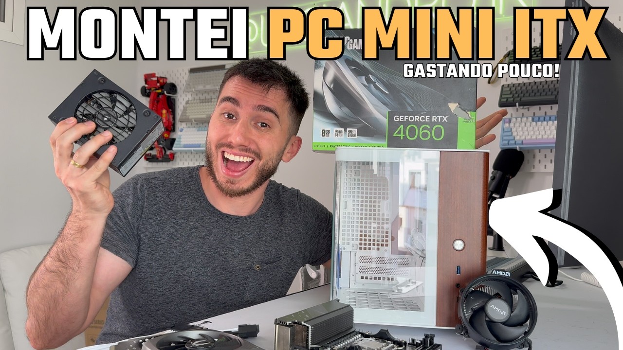 MONTEI UM MINI COMPUTADOR ITX GASTANDO POUCO!!