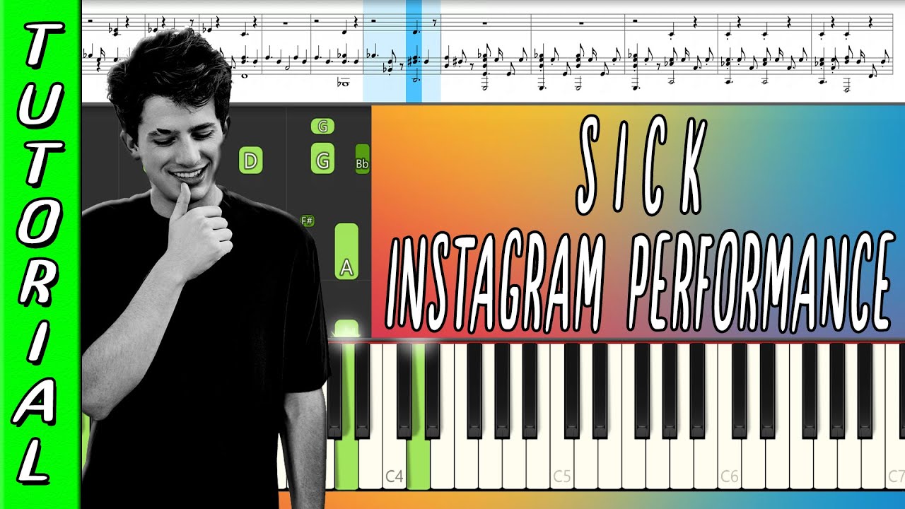 Sick - Charlie Puth || Piano Tutorial with Lyrics