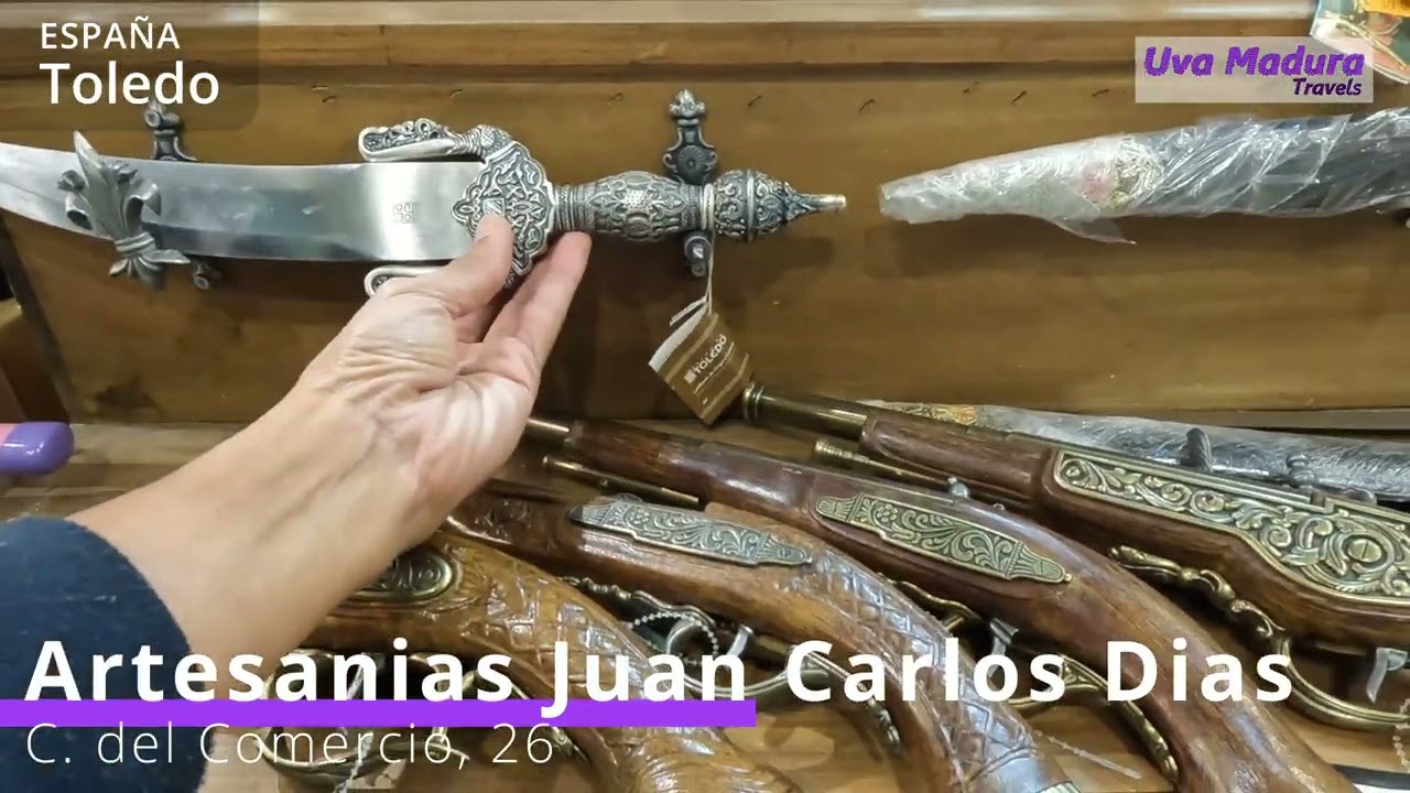 ⚔️ESPADAS TIJERAS CUCHILLOS de ACERO TOLEDANO en TOLEDO la ciudad del ACERO Tradicion Milenaria 4 K