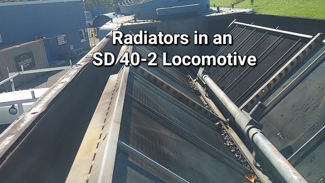 Changing a Radiator on an EMD SD 40-2 Locomotive