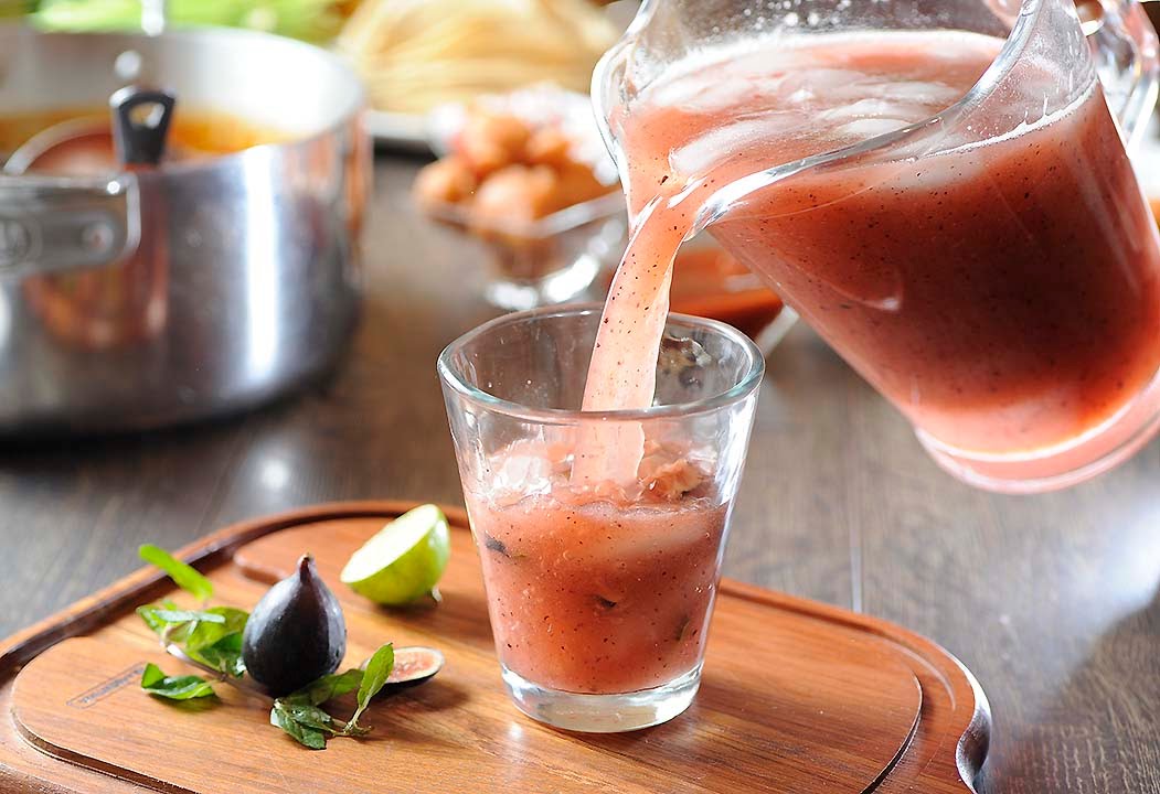 Agua de menta con higo - Bebida refrescante y natural