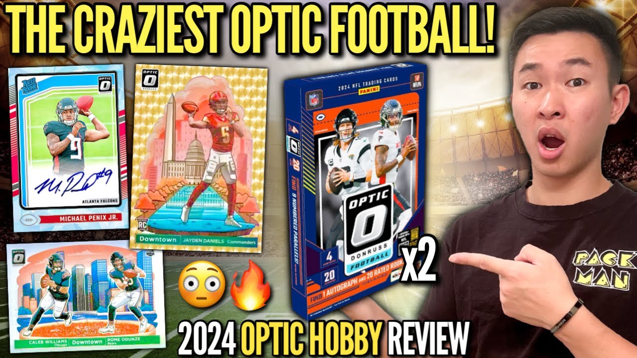 THE NEW OPTIC IS FINALLY HERE (CRAZIEST YET)! 😳🔥 2024 Panini Donruss Optic Football Hobby Box Review