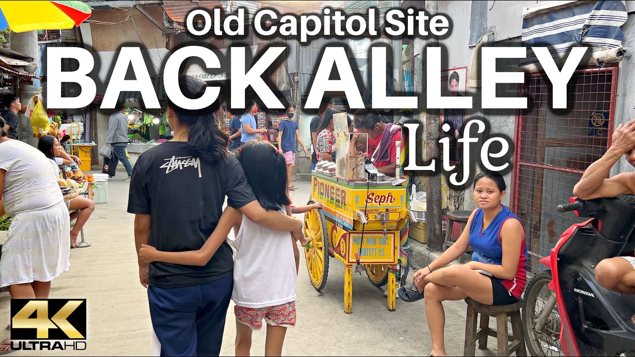 Exploring the Back Alley Life in Quezon City Philippines [4K]