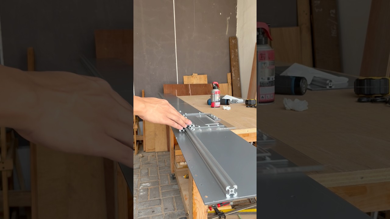 Unboxing dan setting track saw tipe terbaru dari woodenjoy  #woodworking #powertools #woodenjoy