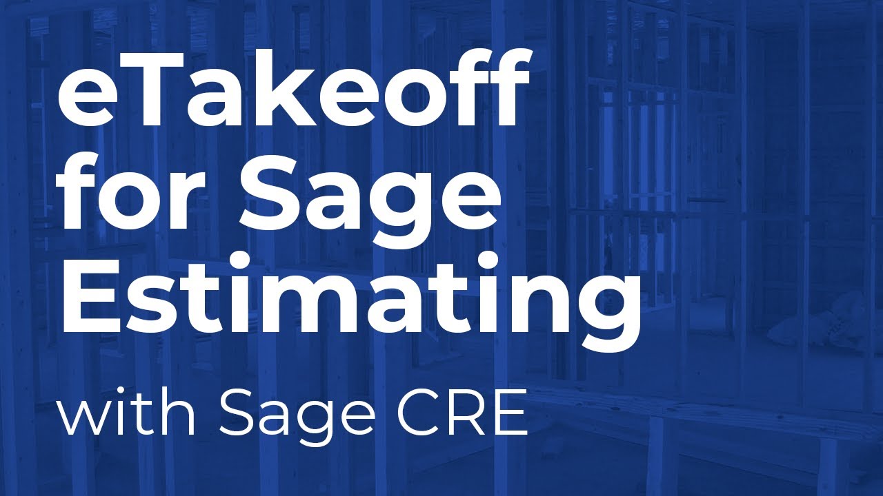 eTakeoff for Sage Estimating