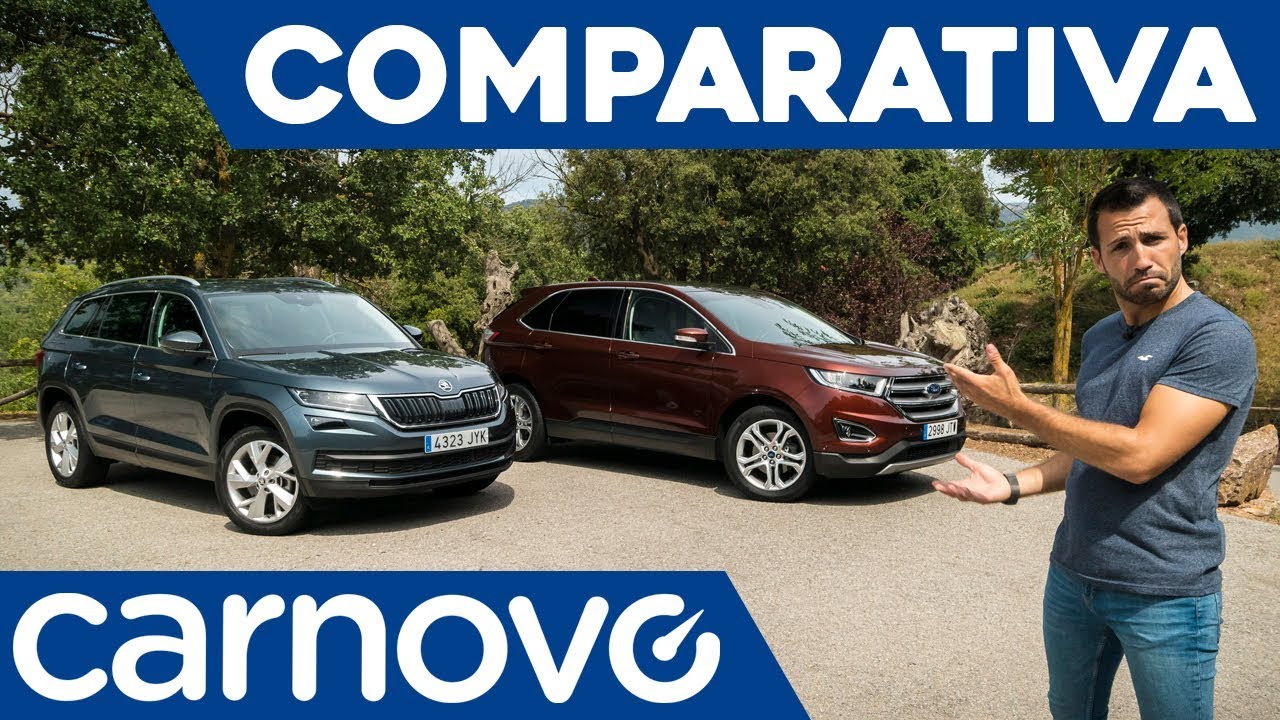 Skoda Kodiaq vs Ford Edge - SUV / Comparativa / Review / Prueba / Test en español | Carnovo