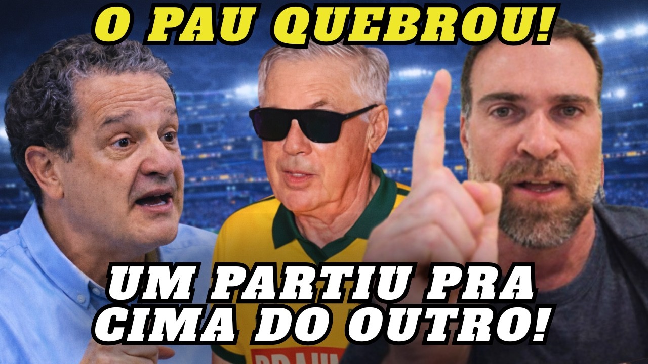 DISCUSSÃO PESADA: PILHADO DESMONTA CRÍTICAS DE JUCA E DIZ QUE ELE “PERSEGUIU” ANCELOTTI