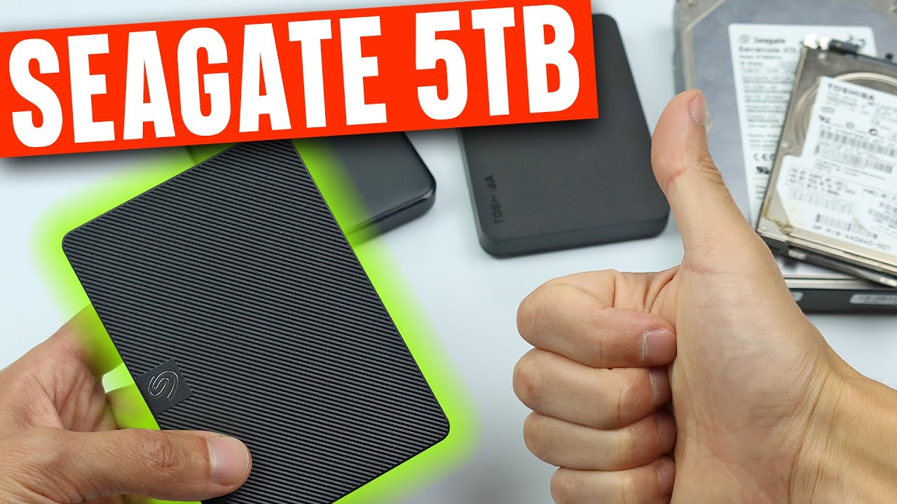 Seagate Expansion 5TB Portable Drive HDD Unboxing - Speed Test - Disassembly - External Hard Drive