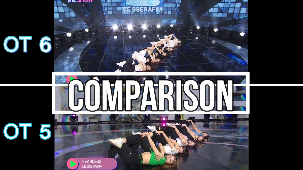 LE SSERAFIM (르세라핌) OT6 vs OT5 Comparison 比較 