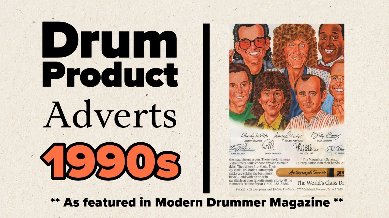 Iconic Drum Product Advertisements from the 1990s | Modern Drummer Magazine Collection
