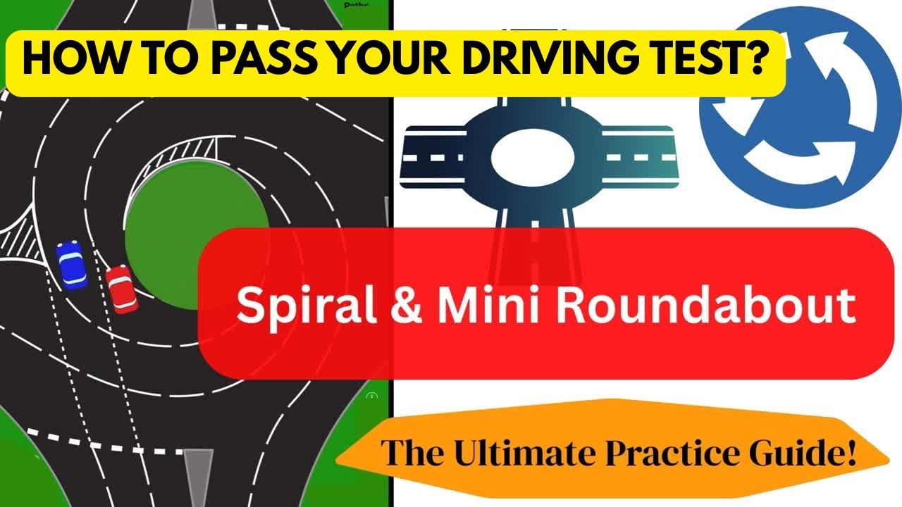 How to deal with Spiral Roundabout and Mini Roundabout. #roundabout #driving #drivinglessons