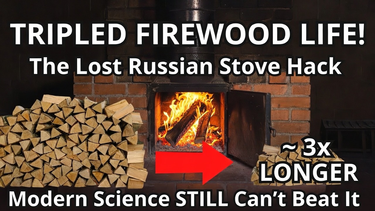 The Russian Stove Hack That Tripled Firewood Life  The Lost Design Explained