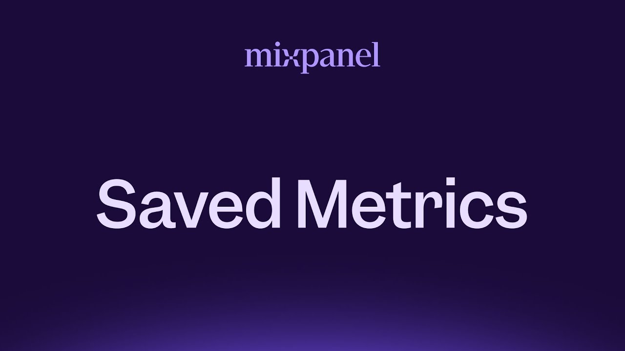 Define what Matters with Saved Metrics