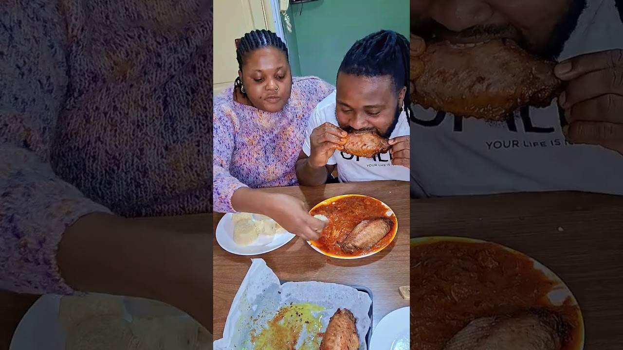 Yam and Owo for dinner 🍽 😋,  Nigeria yummy delicacy #youtubevideos 