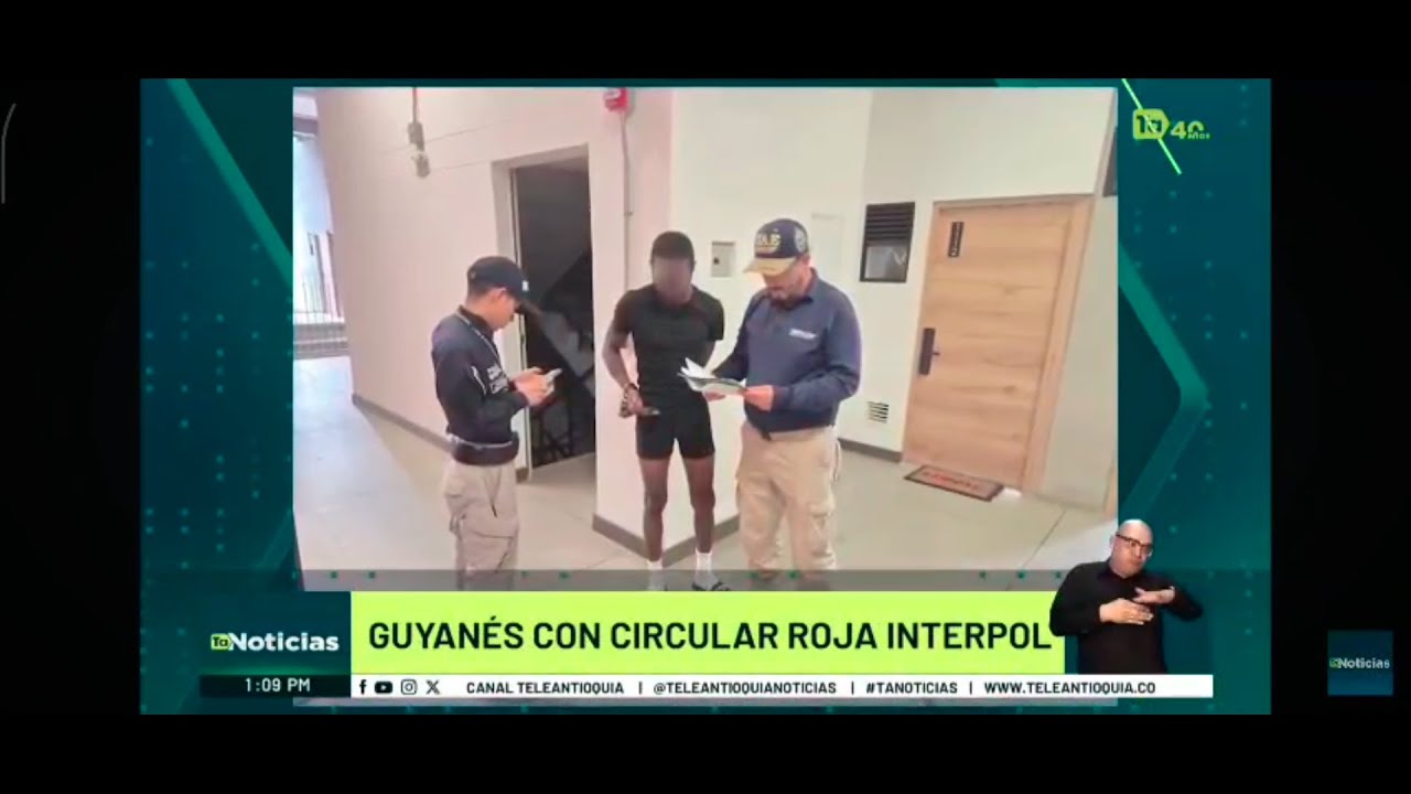 En operativo de verificación migratoria cae ciudadano guyanés con circular roja - Teleantioquia