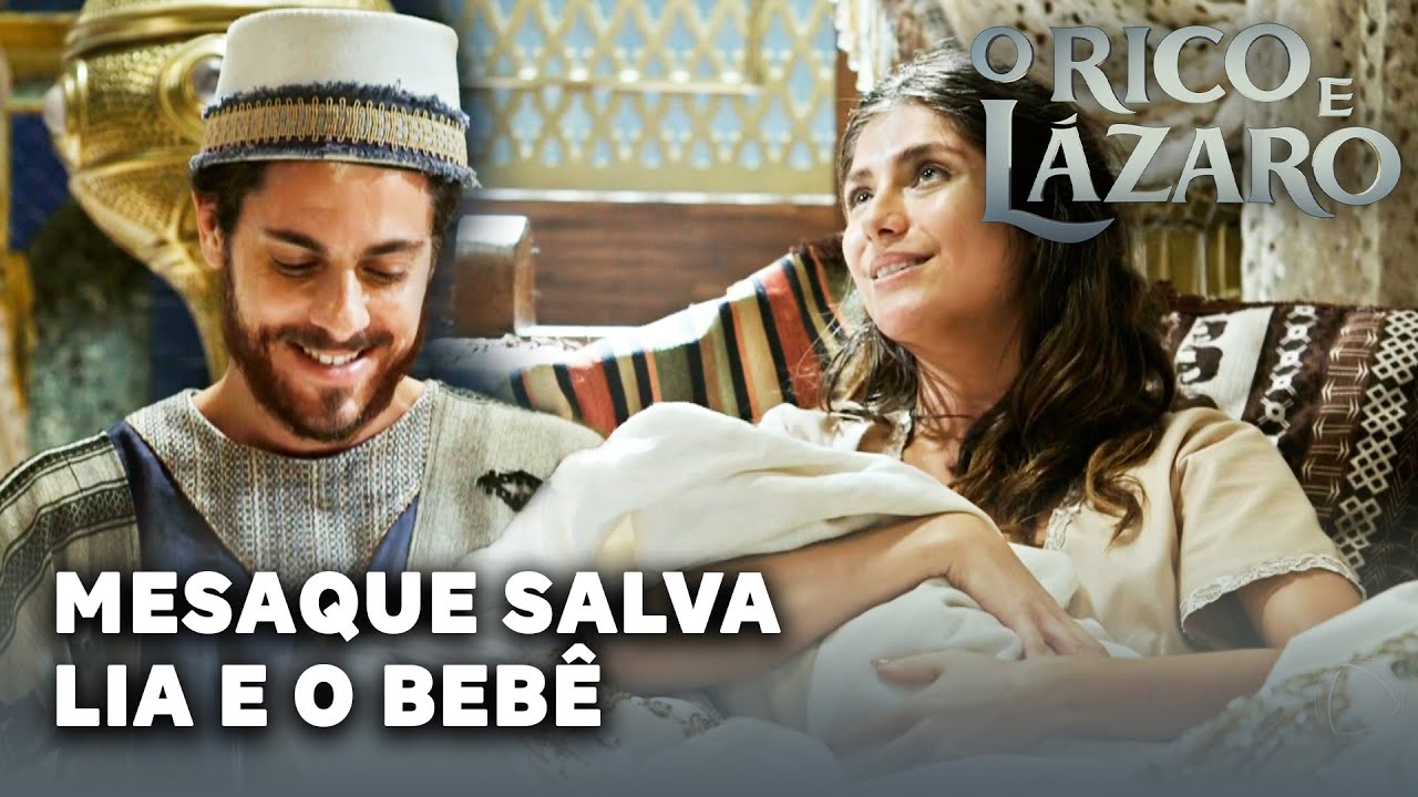 O RICO E LAZARO: Mesaque consegue salvar Lia e o bebê