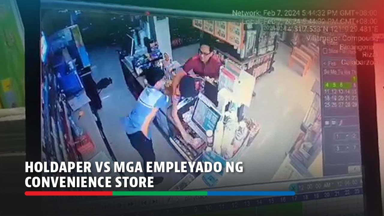 Holdaper arestado matapos pagtulungan ng mga empleyado ng tindahan | ABS-CBN News