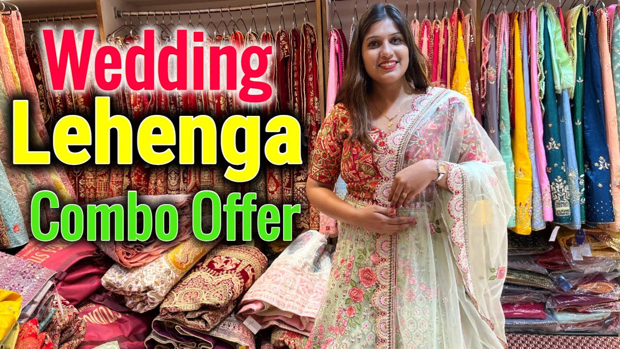 Wedding Lehenga Combo Offer : Lehenga Studio Kolkata Barabazar | Lehenga Wholesale Market