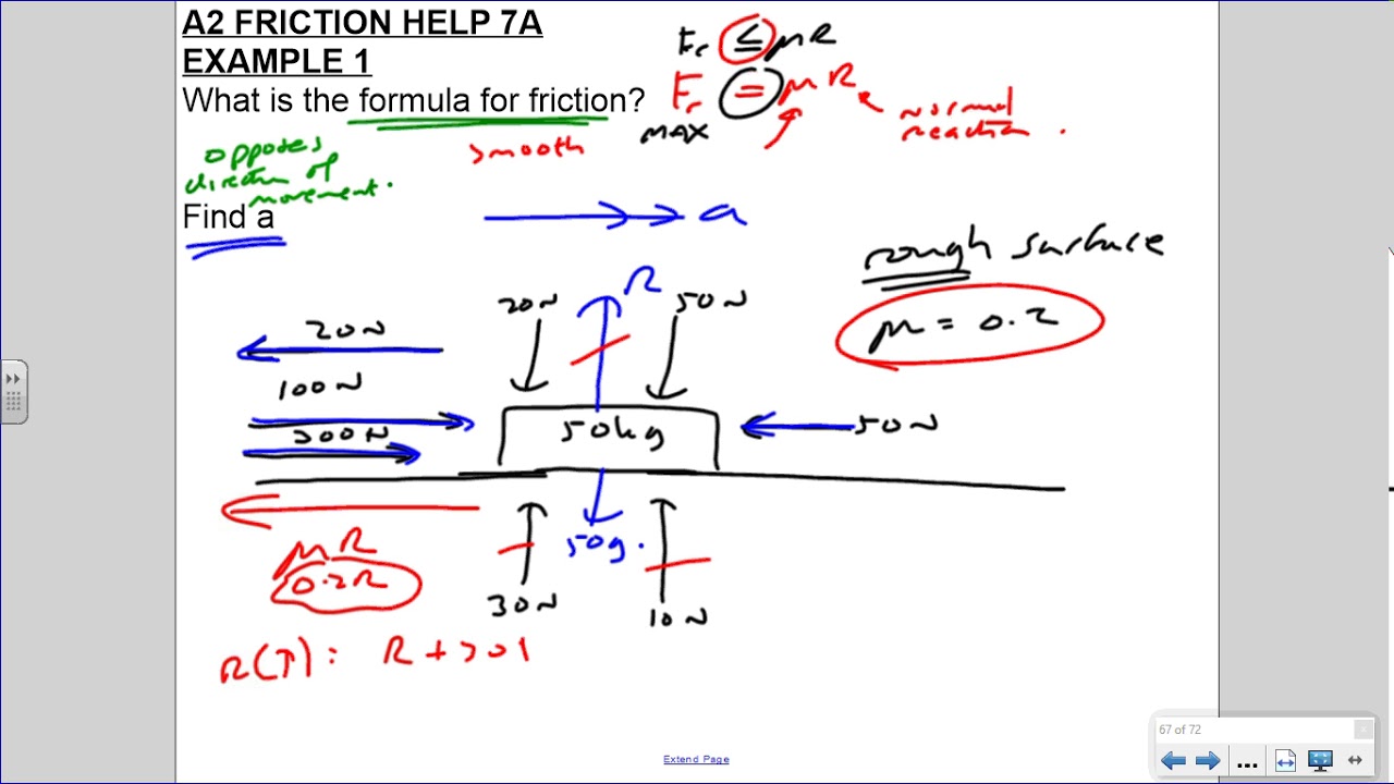 COSBICMATHS A2 FRICTION HELP 7A