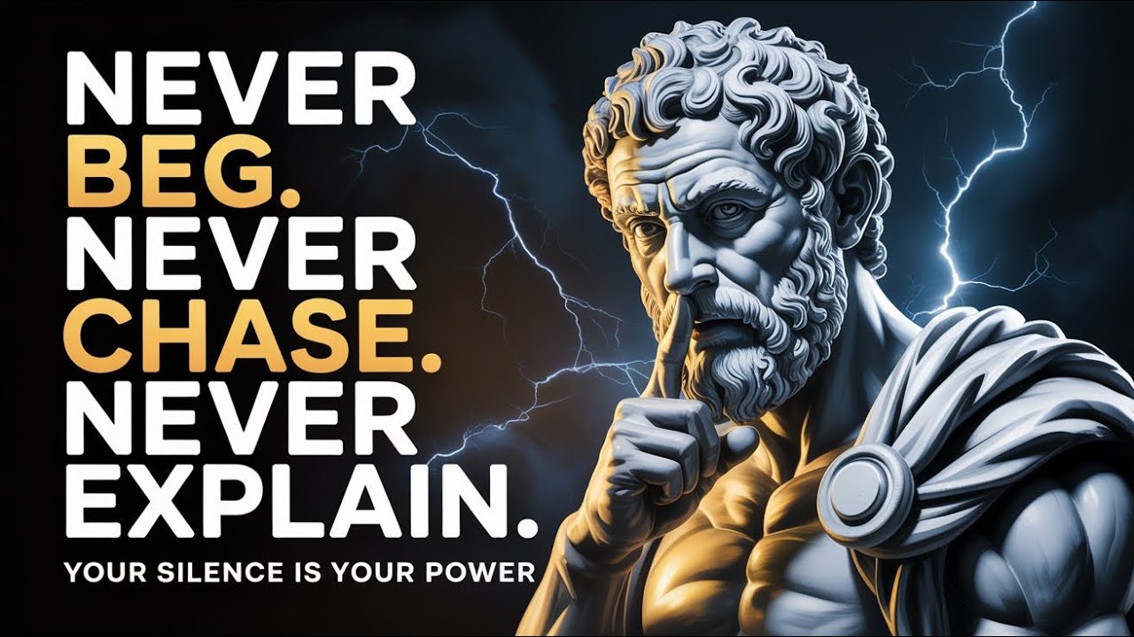 NEVER Chase, NEVER Beg, NEVER Explain – YOUR SILENCE BECOME YOUR SUPERPOWER | STOICISM
