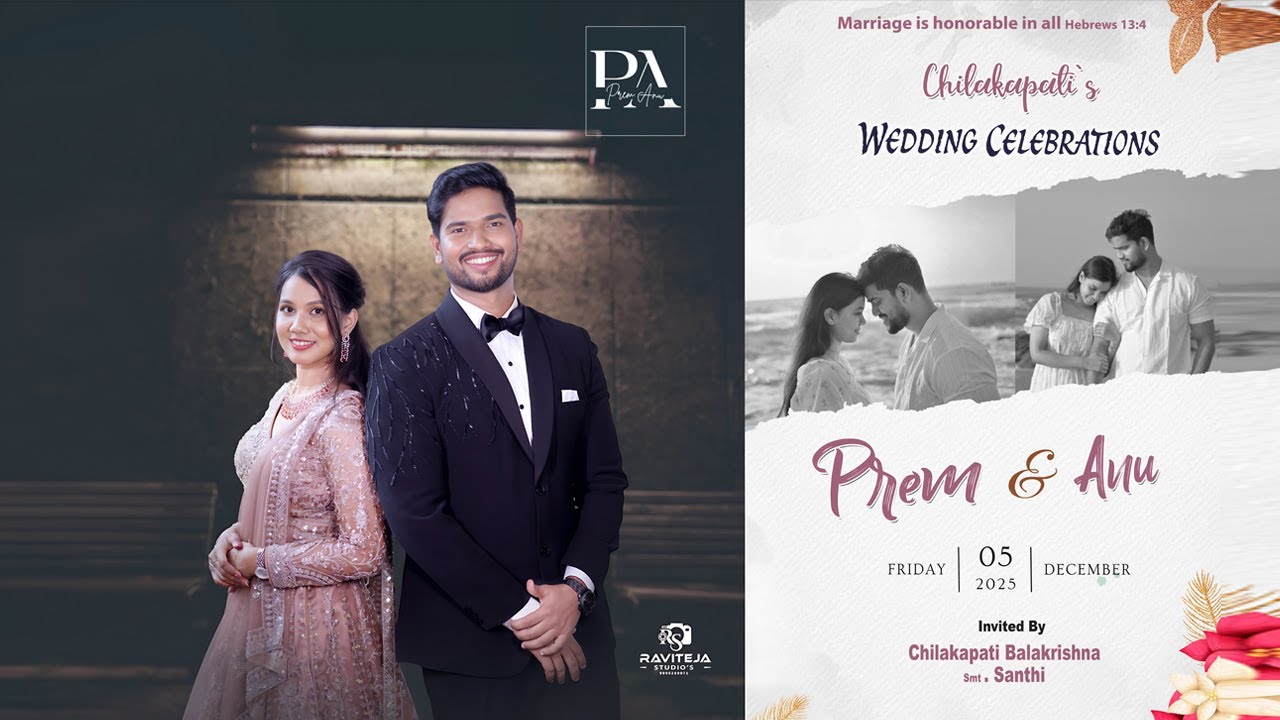 CHILAKAPATI &rsquo;S WEDDING CERMONY || PREM & ANU || ‪@ravitejakakara‬ 📸9866250071