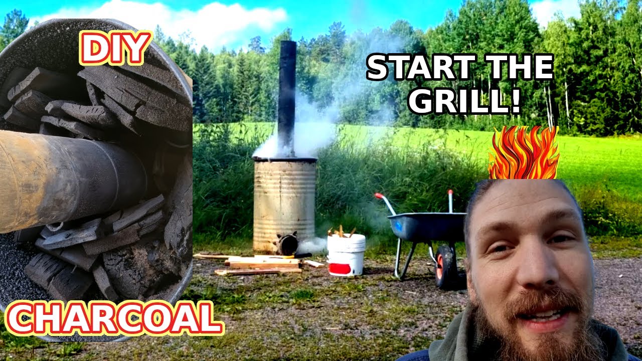 DIY Charcoal - Dry distilling retort