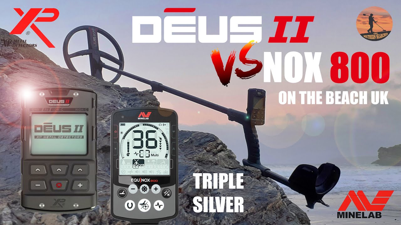 DEUS II VS NOX 800 ON THE BEACH UK | XP DEUS 2 | TRIPLE SILVER | EQUINOX 800 | METAL DETECTING UK