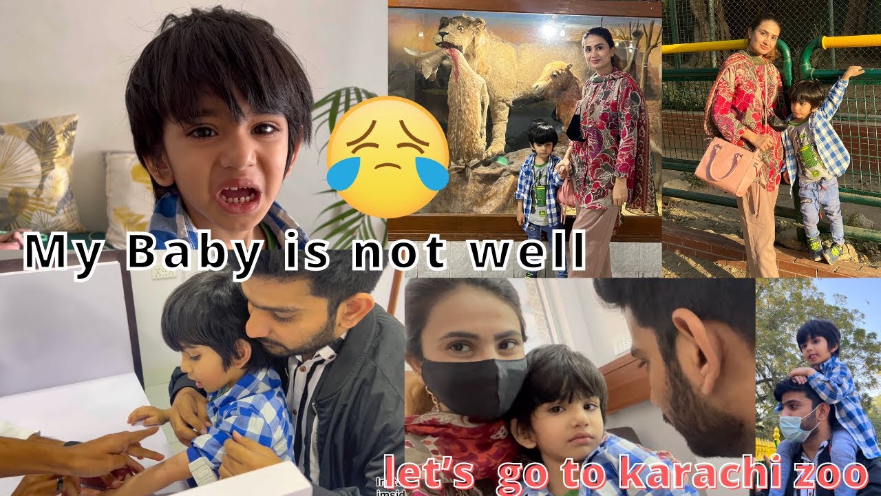 My Baby is Not Feeling Well 🤒 | Karachi Zoo Complete Tour | SidraMehran