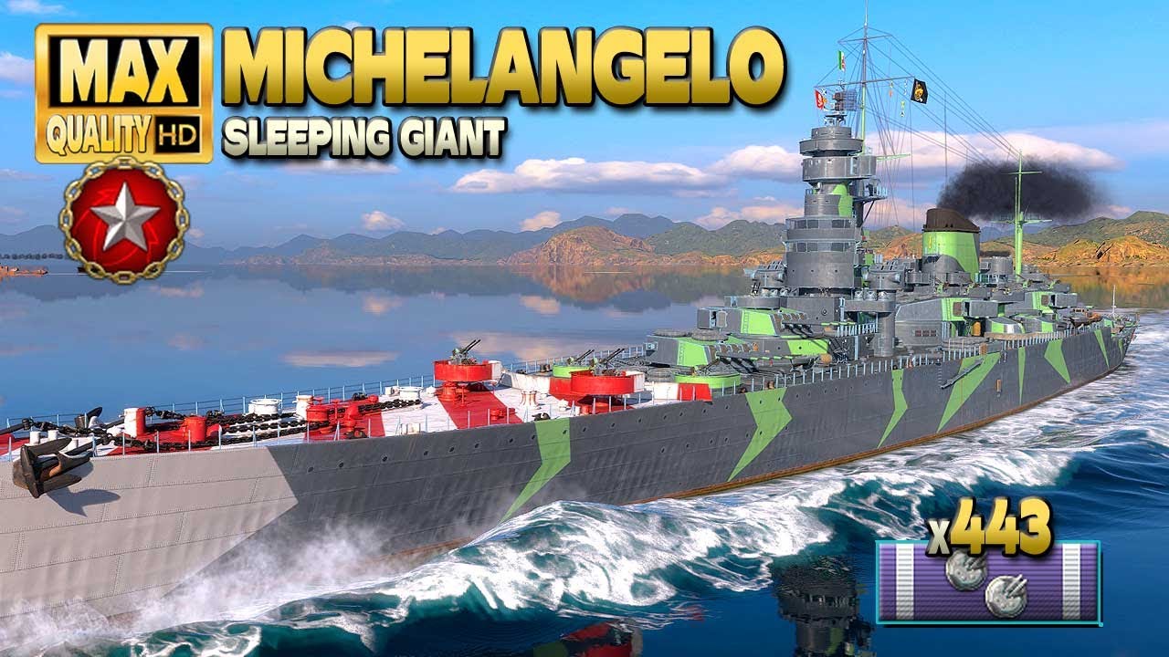 крейсер Микеланджело: Ранговый триллер на карте Спящий великан - World of Warships
