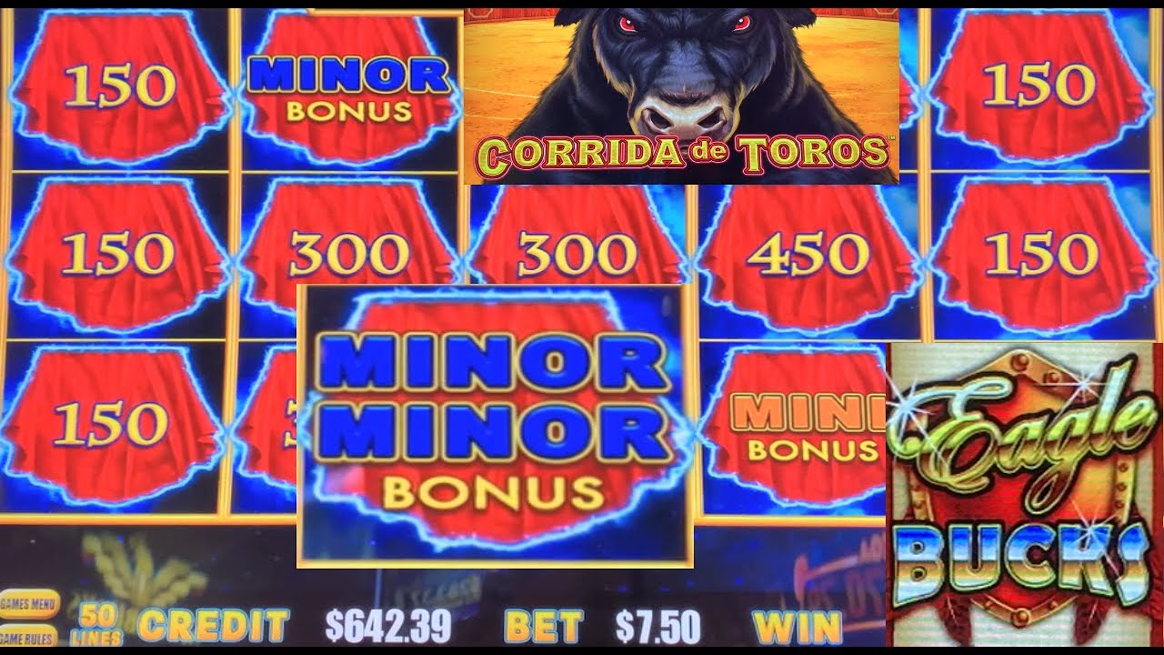 JACKPOTS GALORE! LIGHTNING DOLLAR LINK SLOTS! CORRIDA DE TOROS + EAGLE BUCKS SLOT PLAY! BIG WINS!