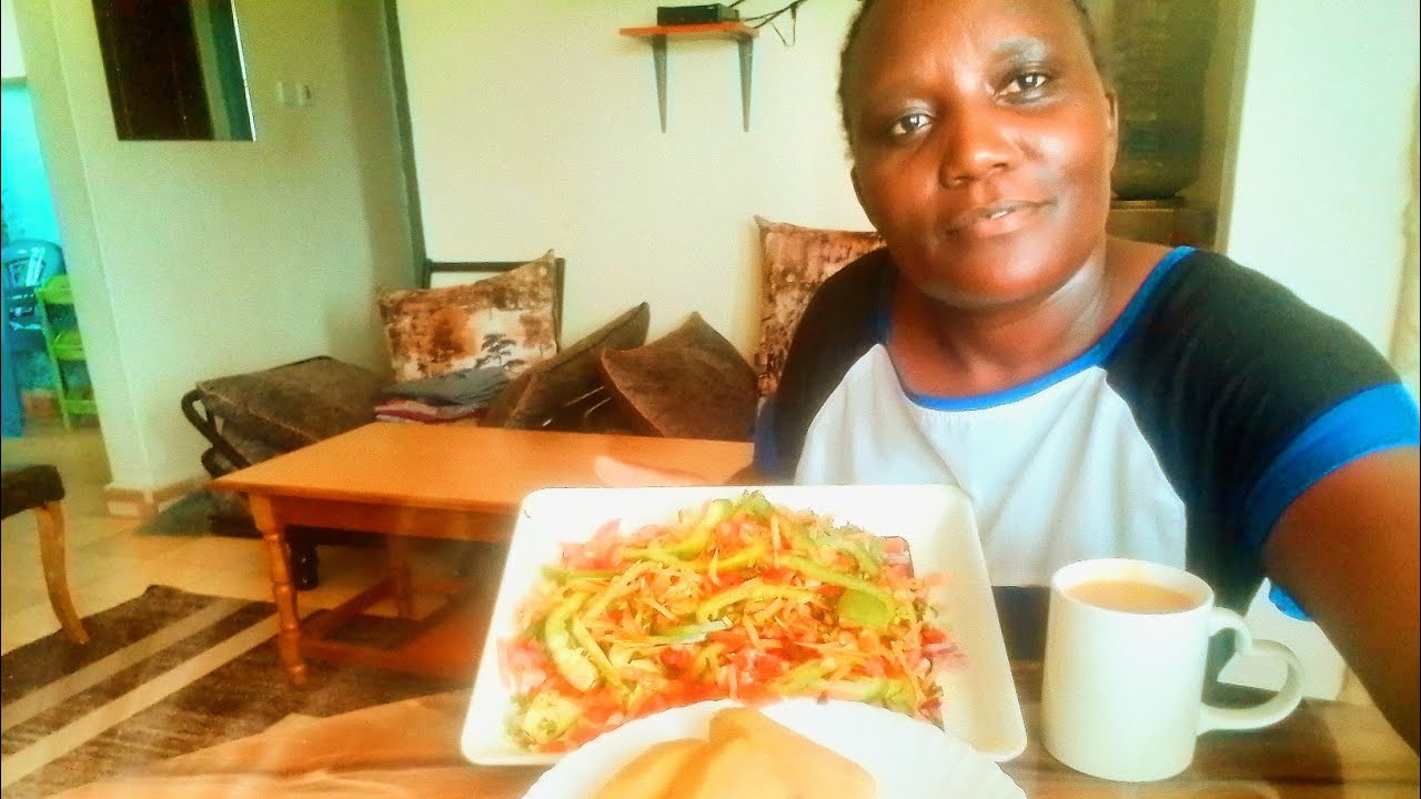 HOW TO MAKE UJI POWER AND SALAD FOR BREAKFAST (Kenyan Food's)
