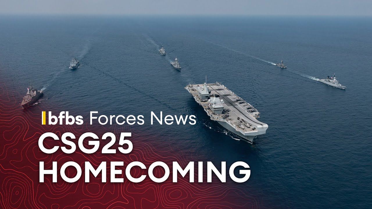 CSG25: Welcome home the Royal Navy flagship HMS Prince of Wales