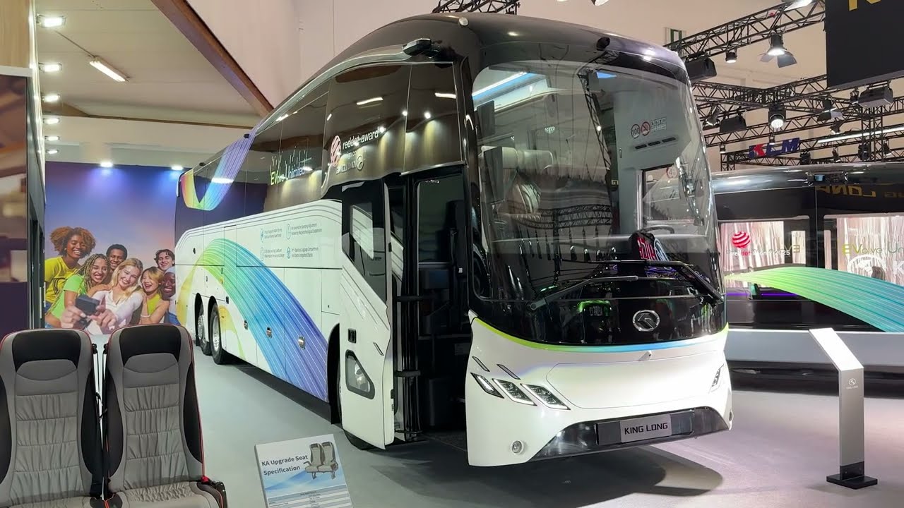 ⚡ Электробус King Long MC13E (2026) | Обзор интерьера и экстерьера | Busworld Europe 2025